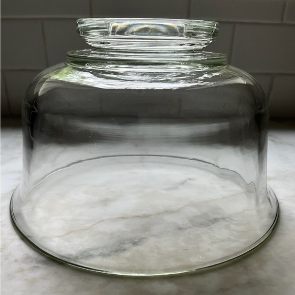 Vintage Green Glass Handblown Bowl - Picture 6 of 13